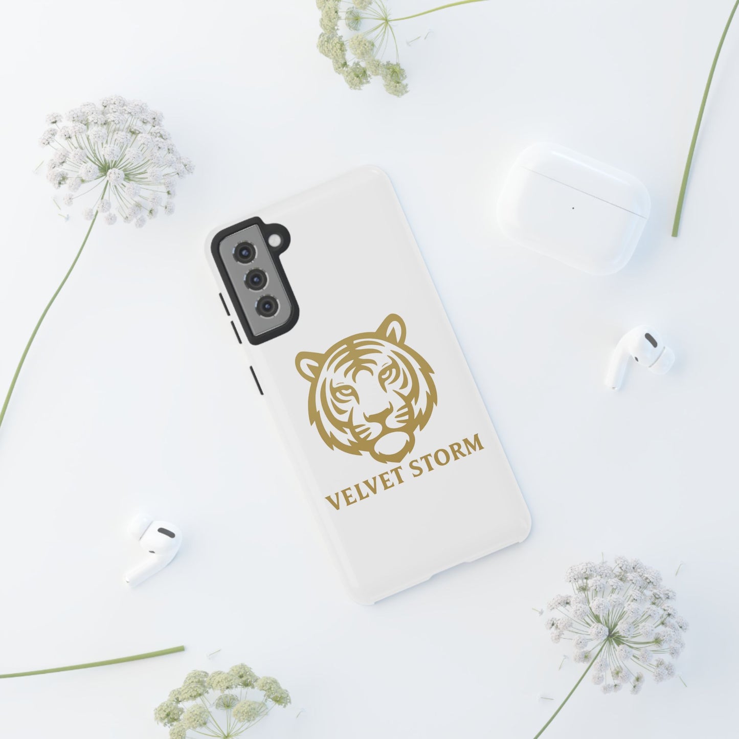 Stylish Phone Case for Tough Protection, Tiger Design, Velvet Storm, Gifts for Animal Lovers, Unique Phone Accessories
