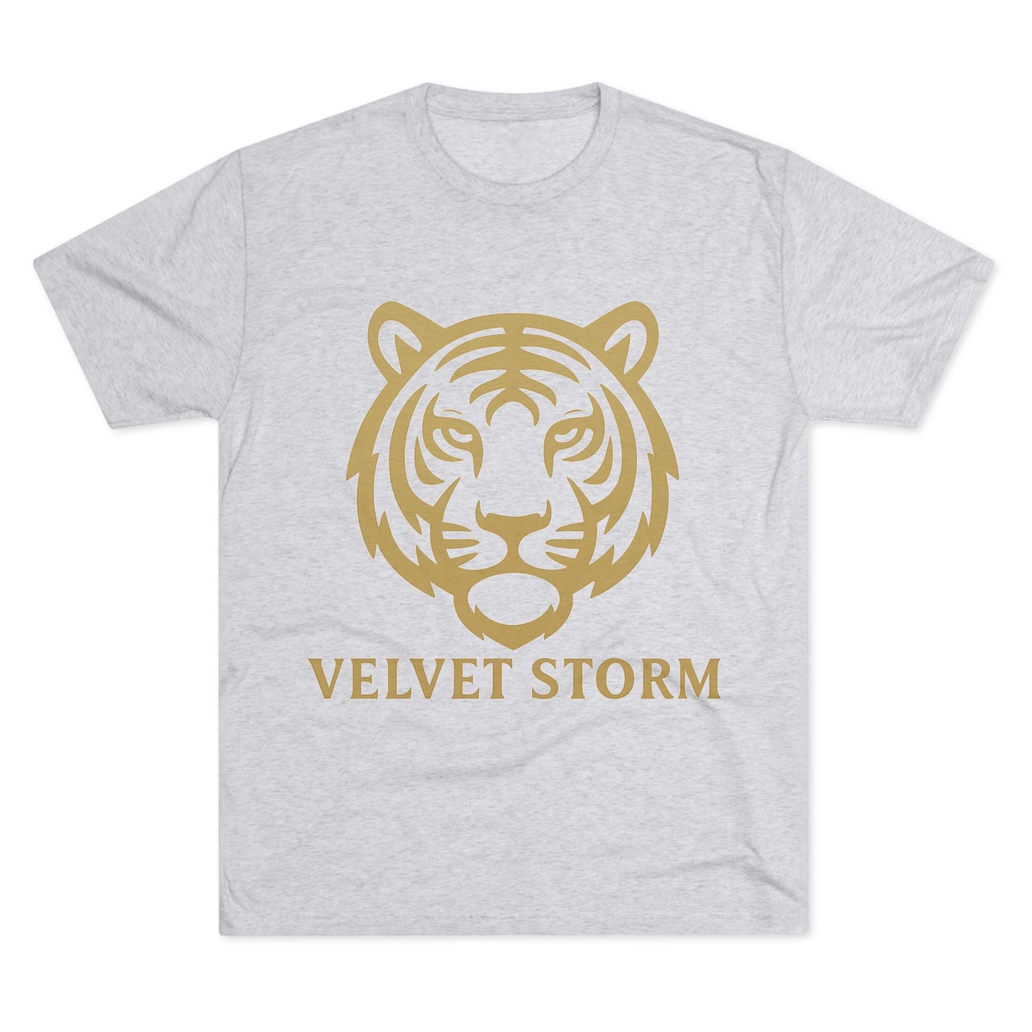 Stylish Tiger Graphic Tee, Unisex Tri-Blend Crew T-Shirt, Animal Lover Gift, Casual Wear, Trendy Apparel, Velvet Storm