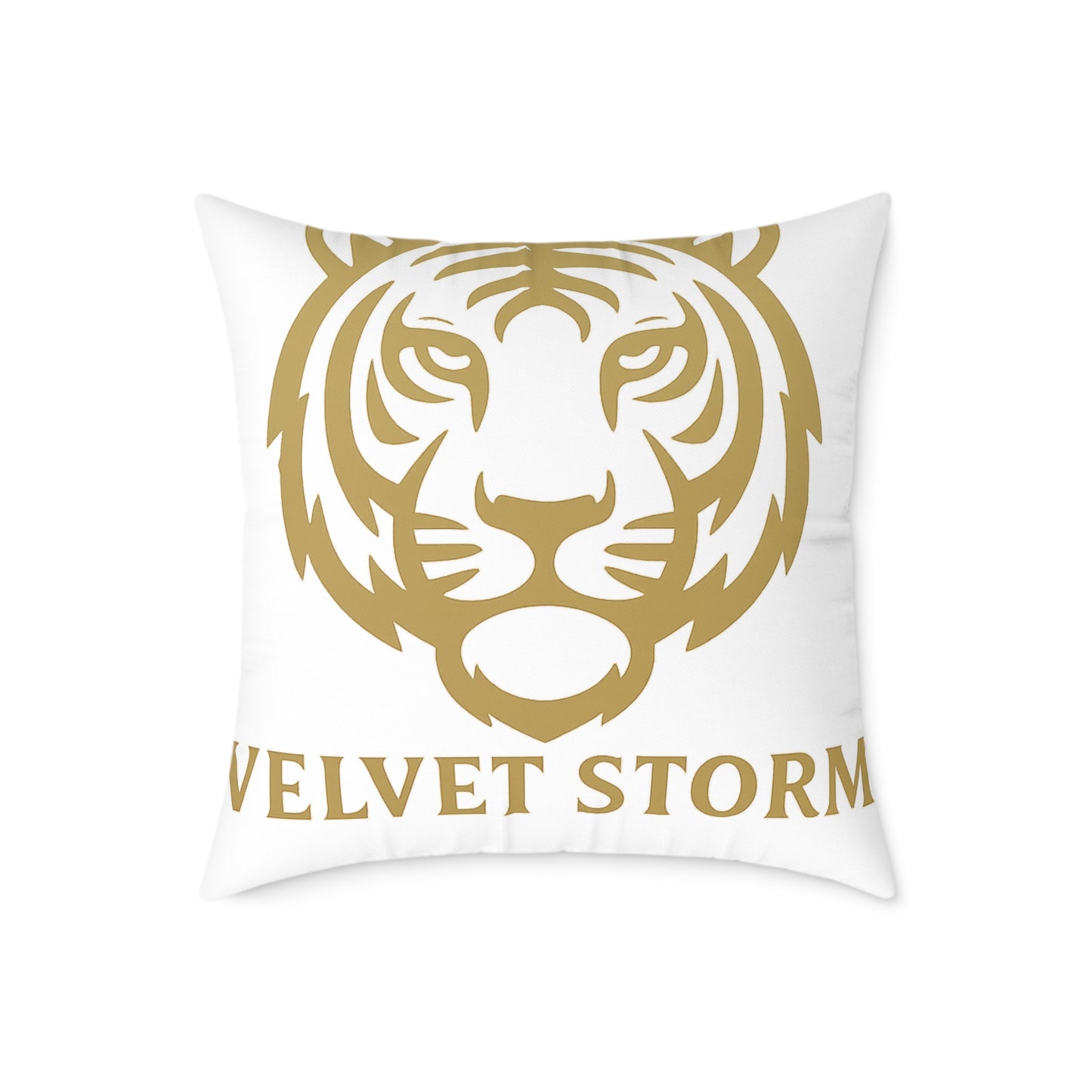 Bold Tiger Print Poly Canvas Pillow, Decorative Throw Pillow, Living Room Accent, Gift for Animal Lovers, Modern Home Decor