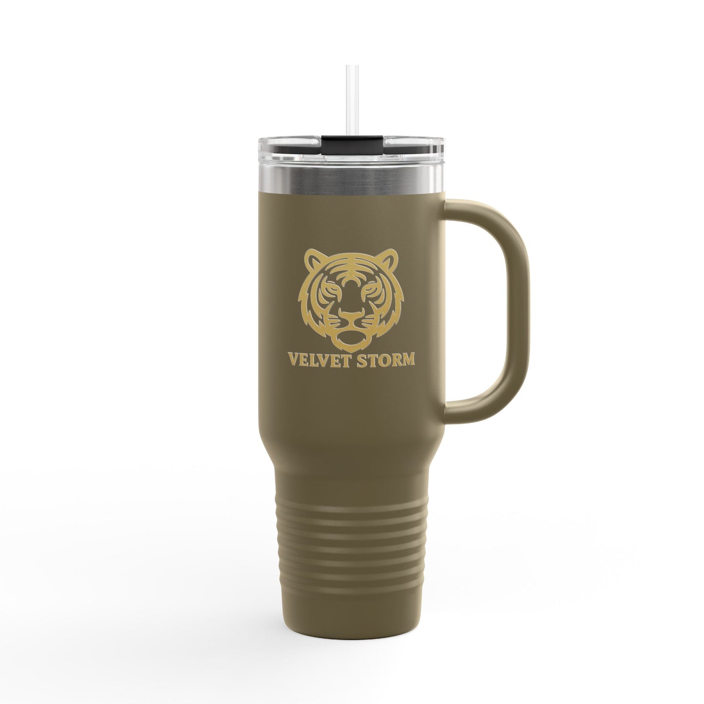 Travel Mug with Tiger Design | Insulated 40oz Cup | Perfect for Adventures, Gifting, and Daily Use