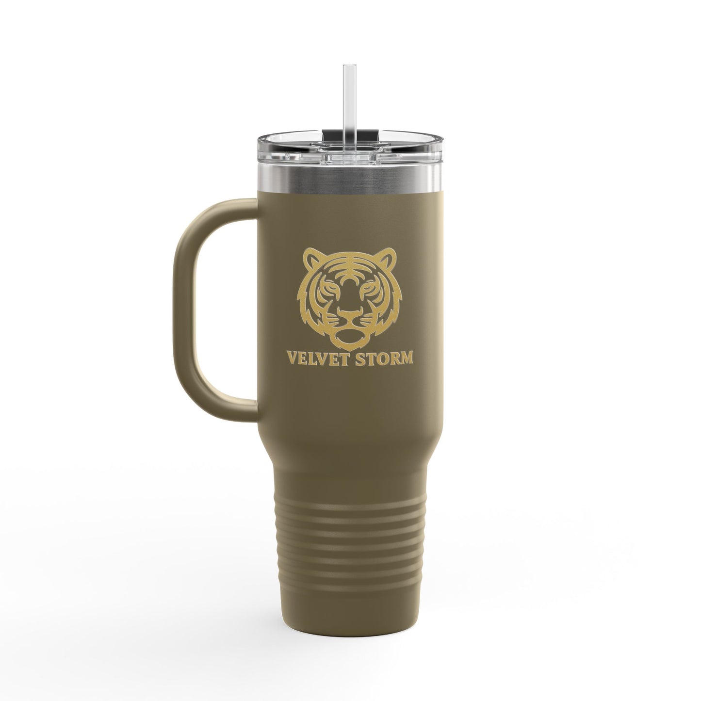 Travel Mug with Tiger Design | Insulated 40oz Cup | Perfect for Adventures, Gifting, and Daily Use