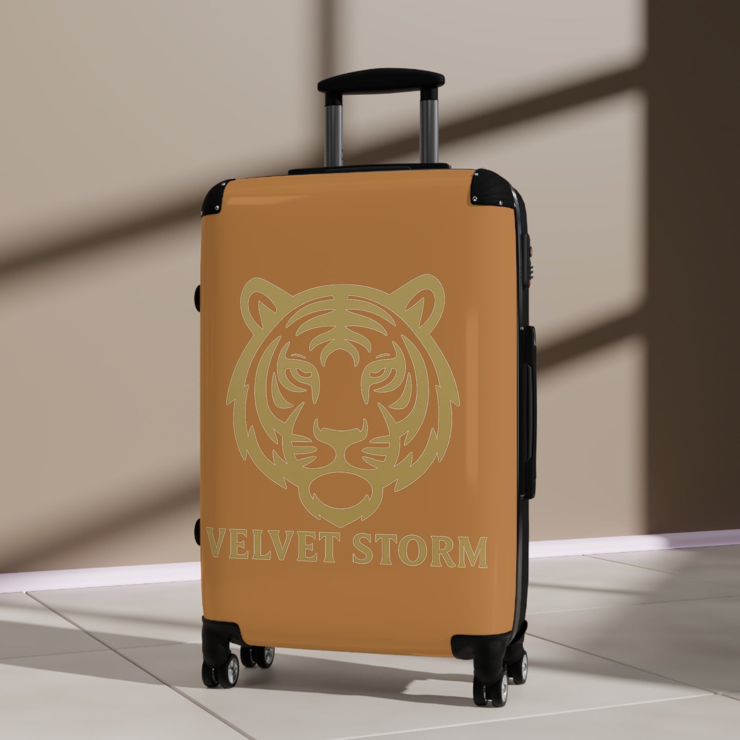 Travel Suitcase with Tiger Design, Stylish Luggage, Animal Print Travel Gear, Vacation Suitcase, Personalized Travel Bag