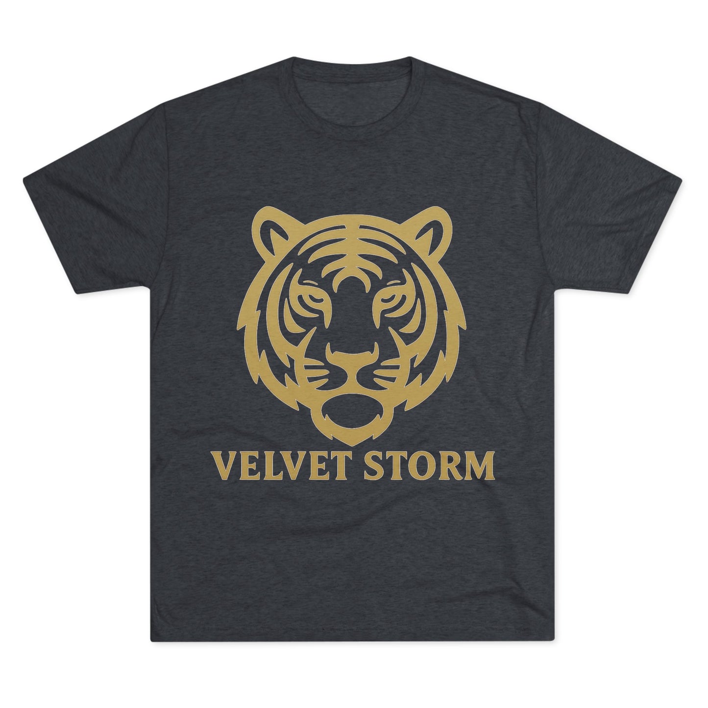 Stylish Tiger Graphic Tee, Unisex Tri-Blend Crew T-Shirt, Animal Lover Gift, Casual Wear, Trendy Apparel, Velvet Storm