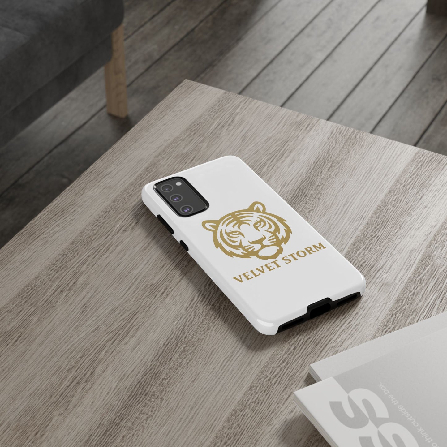 Stylish Phone Case for Tough Protection, Tiger Design, Velvet Storm, Gifts for Animal Lovers, Unique Phone Accessories