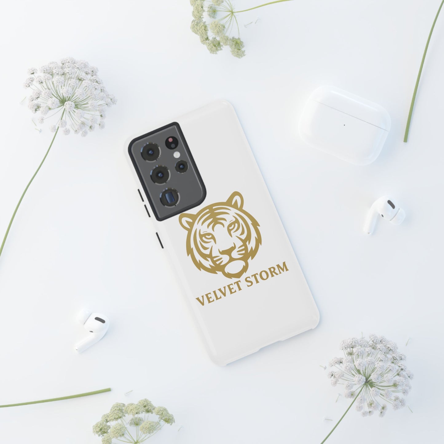 Stylish Phone Case for Tough Protection, Tiger Design, Velvet Storm, Gifts for Animal Lovers, Unique Phone Accessories