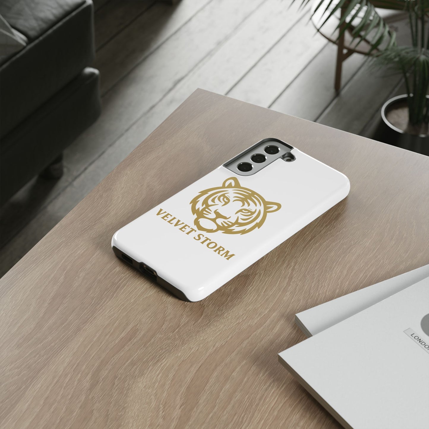 Stylish Phone Case for Tough Protection, Tiger Design, Velvet Storm, Gifts for Animal Lovers, Unique Phone Accessories