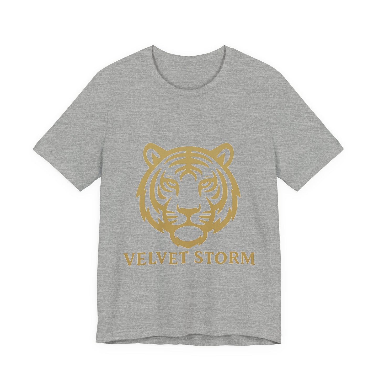 Stylish Tiger Print Tee, Unisex Jersey T-Shirt, Relaxed Fit Top, Gift for Wildlife Lovers, Casual Wear