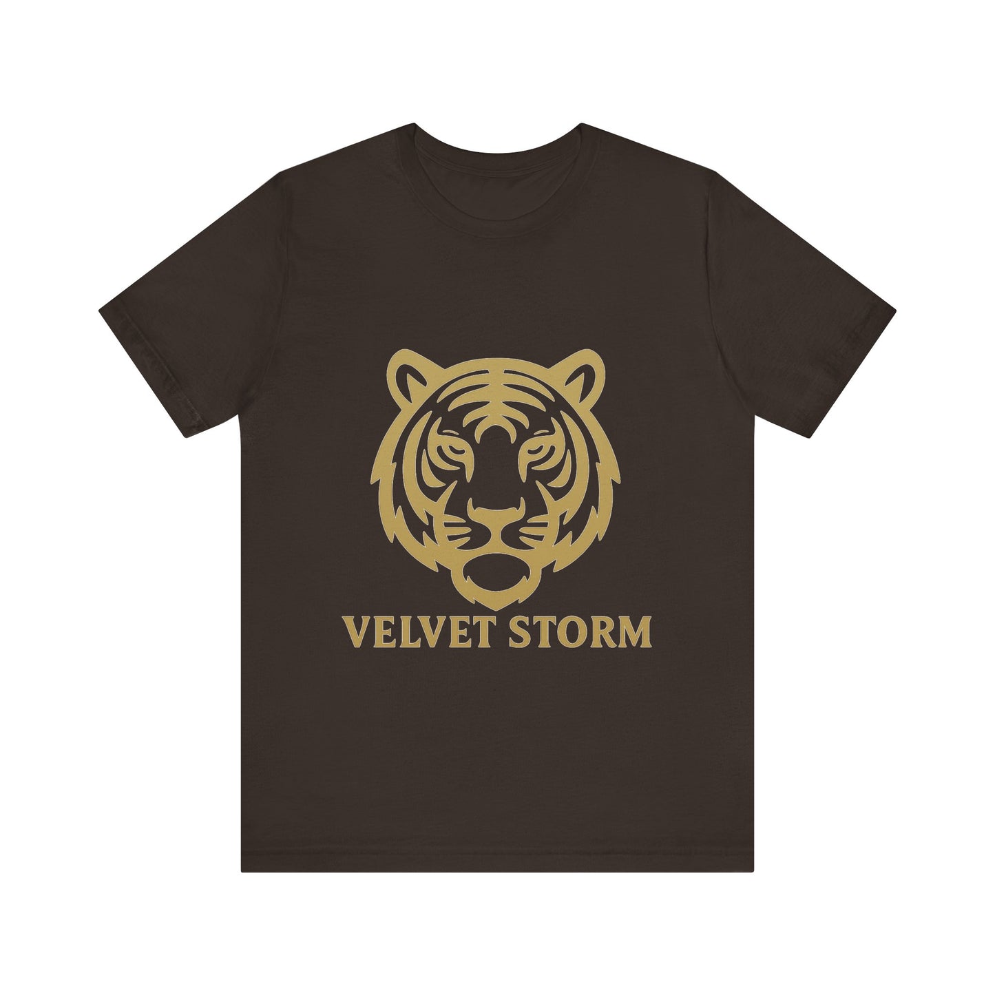 Stylish Tiger Print Tee, Unisex Jersey T-Shirt, Relaxed Fit Top, Gift for Wildlife Lovers, Casual Wear