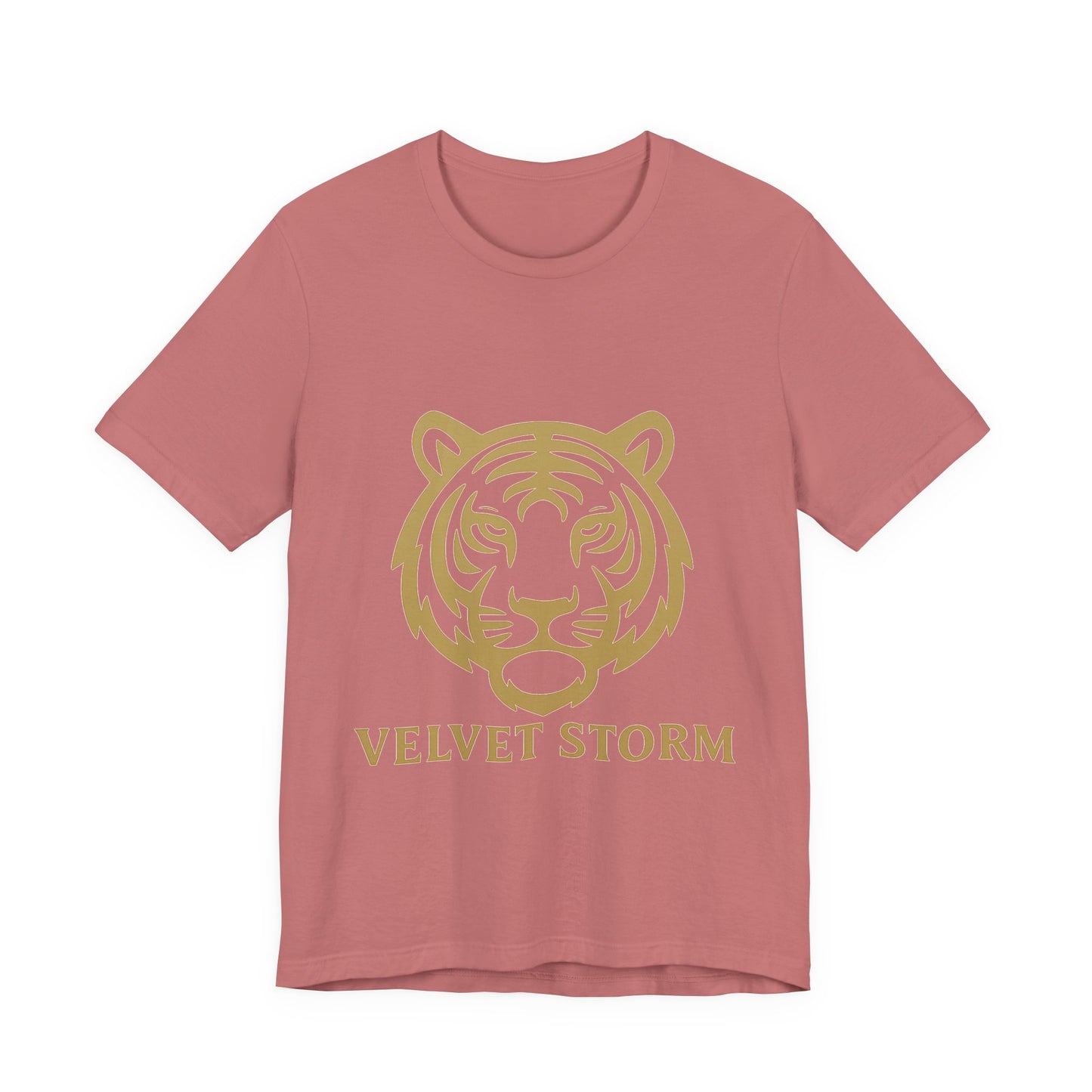 Stylish Tiger Print Tee, Unisex Jersey T-Shirt, Relaxed Fit Top, Gift for Wildlife Lovers, Casual Wear