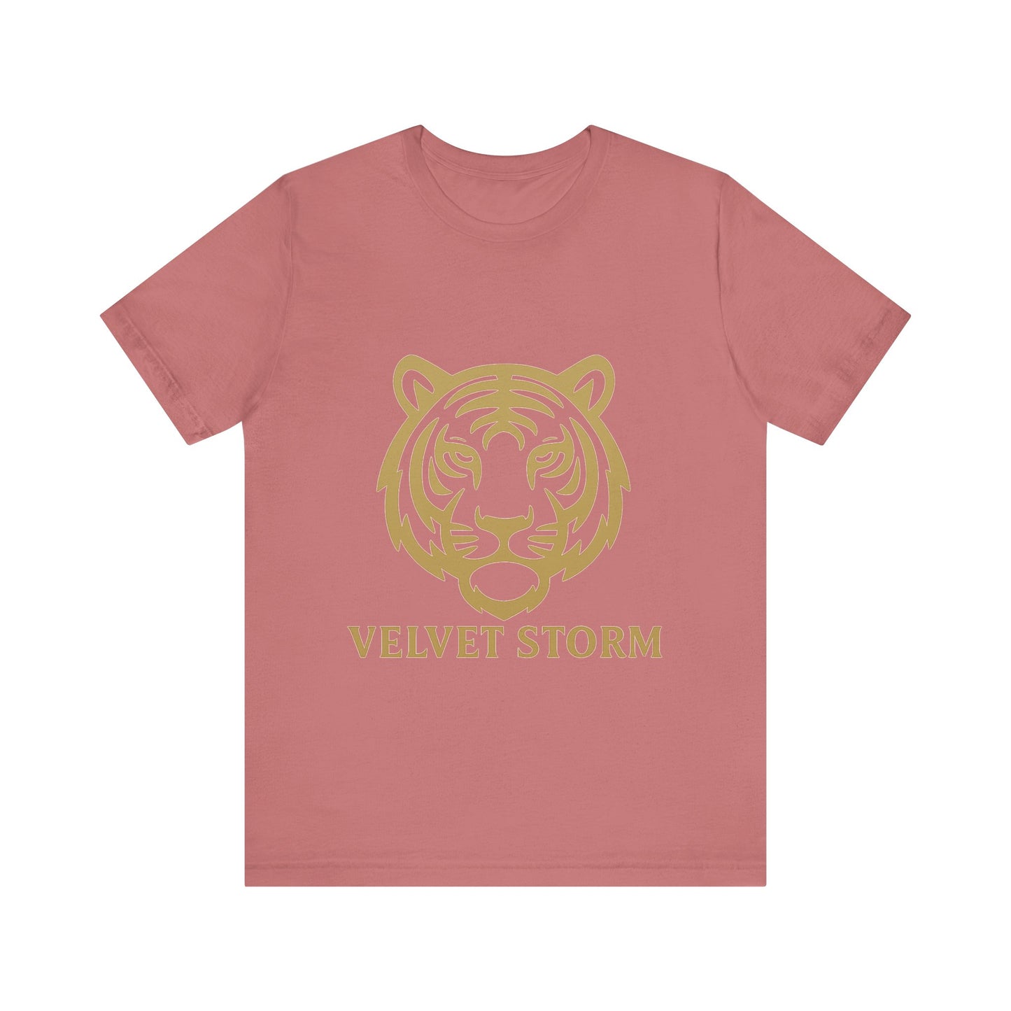 Stylish Tiger Print Tee, Unisex Jersey T-Shirt, Relaxed Fit Top, Gift for Wildlife Lovers, Casual Wear