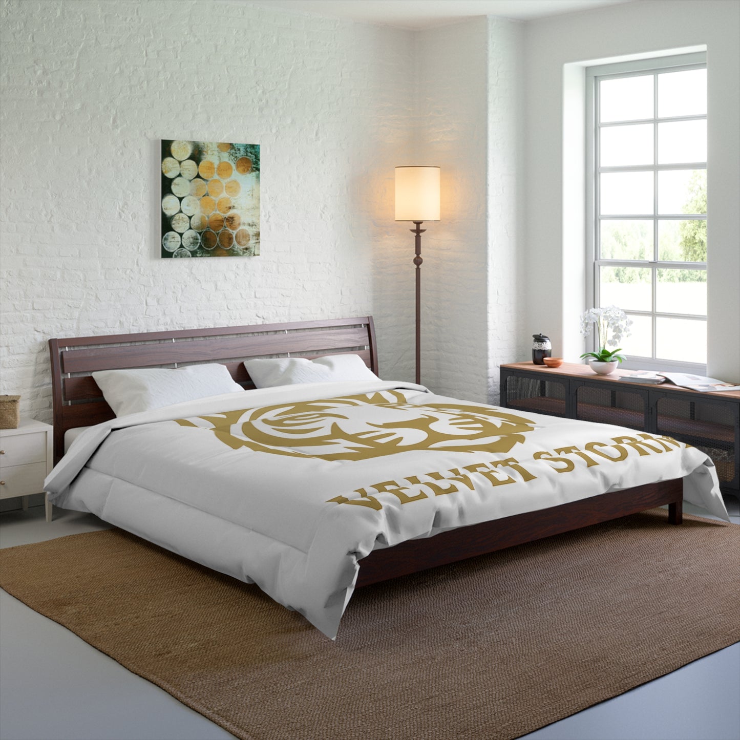 Luxurious Velvet Storm Comforter - Tiger Design, Cozy Bedding Set, Bedroom Decor, Elegant Home Accents, Perfect for Gifts