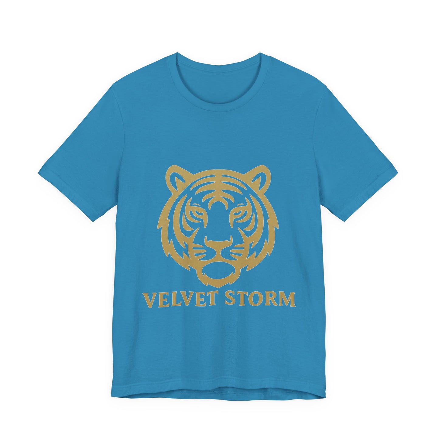 Stylish Tiger Print Tee, Unisex Jersey T-Shirt, Relaxed Fit Top, Gift for Wildlife Lovers, Casual Wear