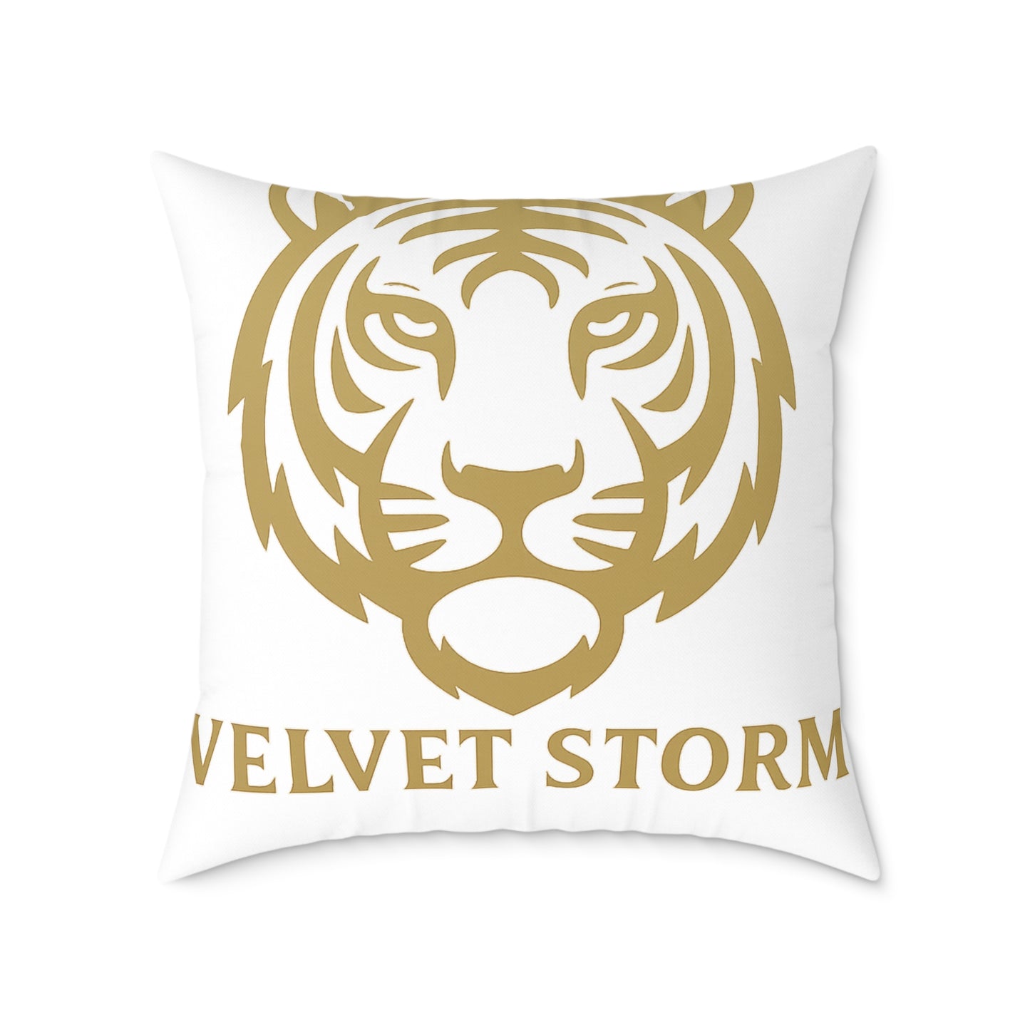 Bold Tiger Print Poly Canvas Pillow, Decorative Throw Pillow, Living Room Accent, Gift for Animal Lovers, Modern Home Decor