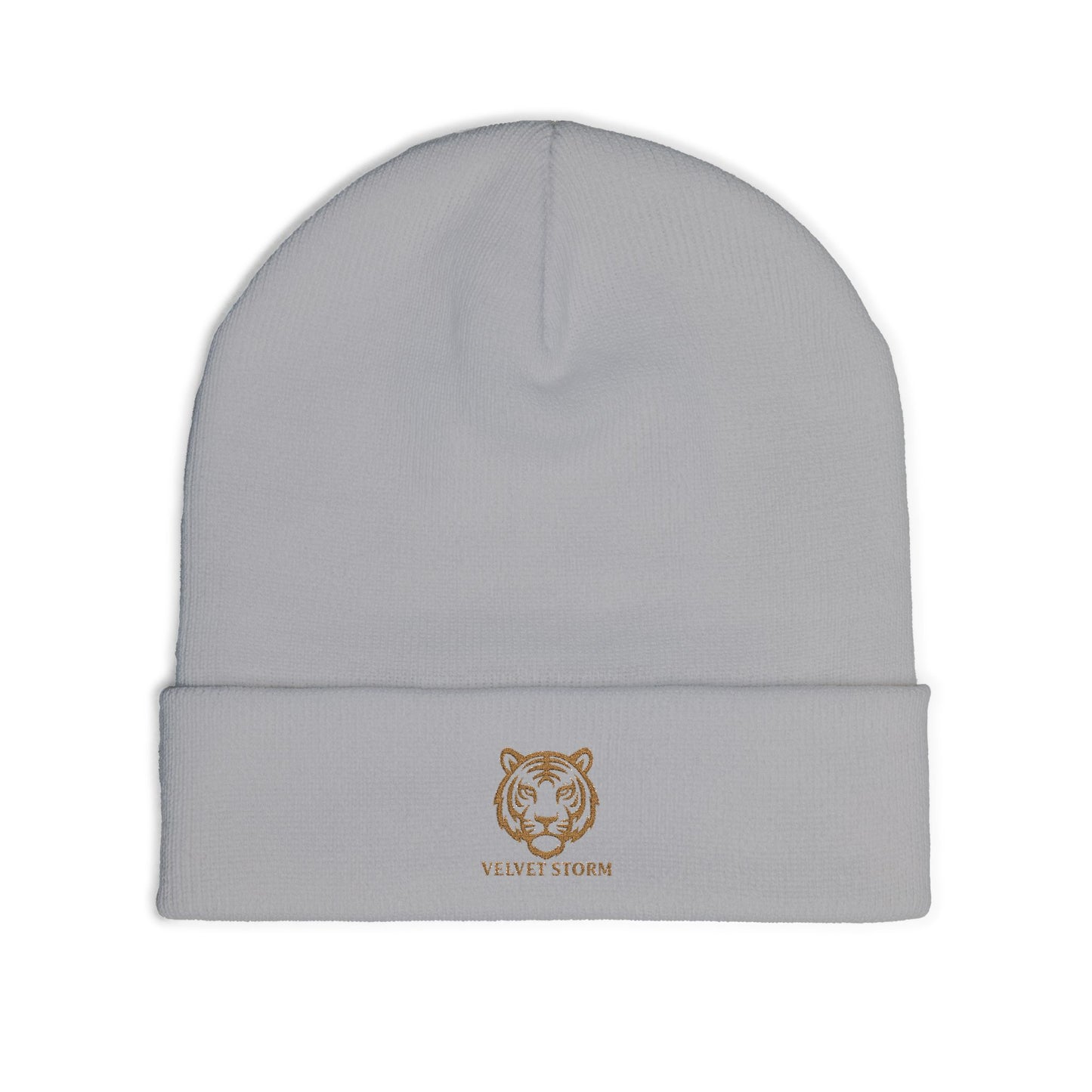 Embroidered Tiger Knit Beanie - Cozy Winter Hat, Gift for Animal Lovers, Stylish Beanie for Every Occasion, Winter Fashion