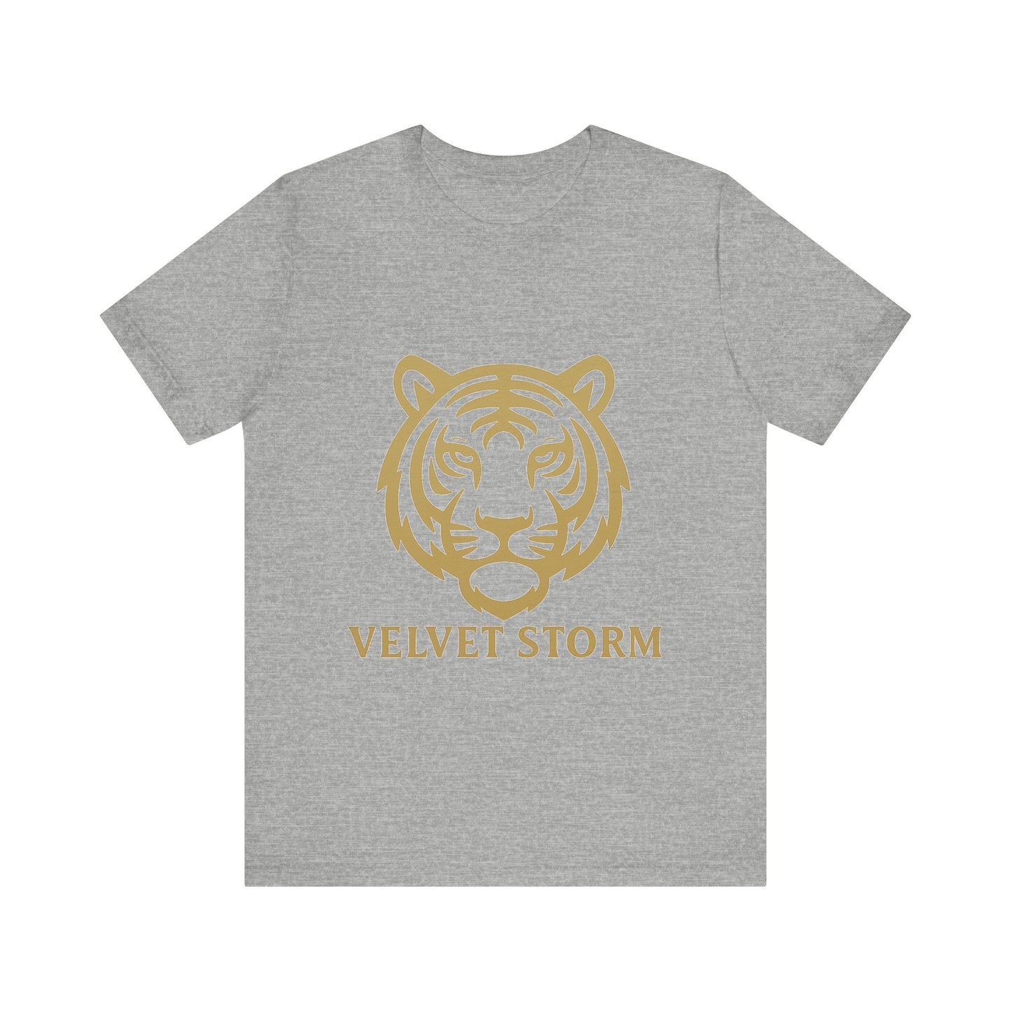Stylish Tiger Print Tee, Unisex Jersey T-Shirt, Relaxed Fit Top, Gift for Wildlife Lovers, Casual Wear