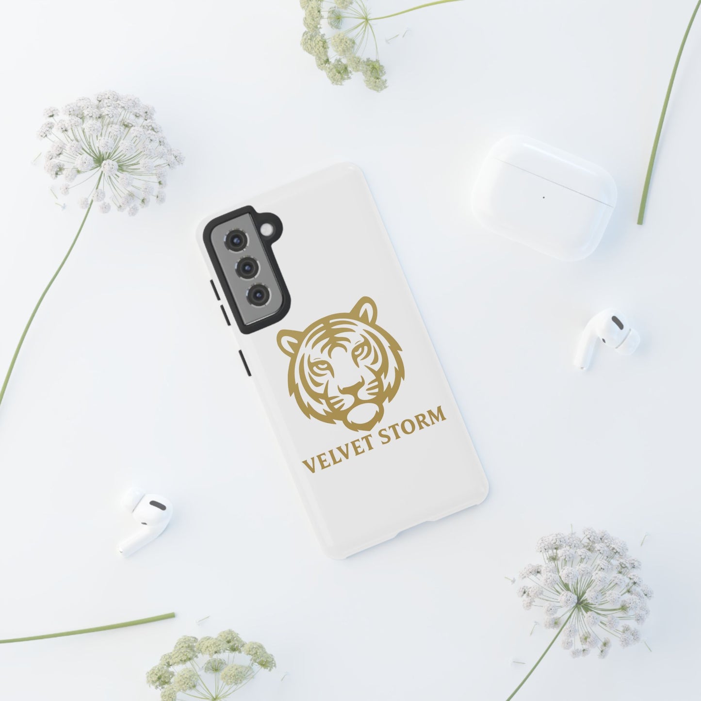 Stylish Phone Case for Tough Protection, Tiger Design, Velvet Storm, Gifts for Animal Lovers, Unique Phone Accessories