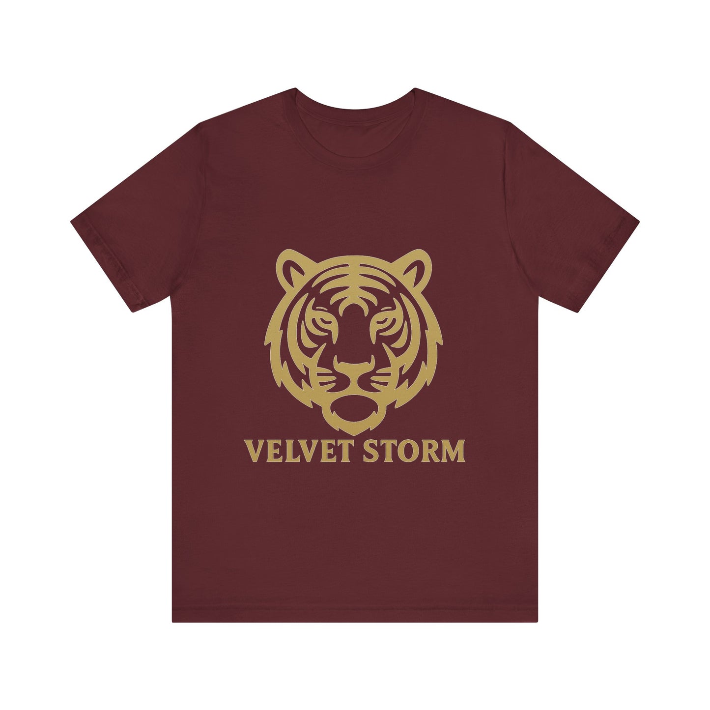 Stylish Tiger Print Tee, Unisex Jersey T-Shirt, Relaxed Fit Top, Gift for Wildlife Lovers, Casual Wear