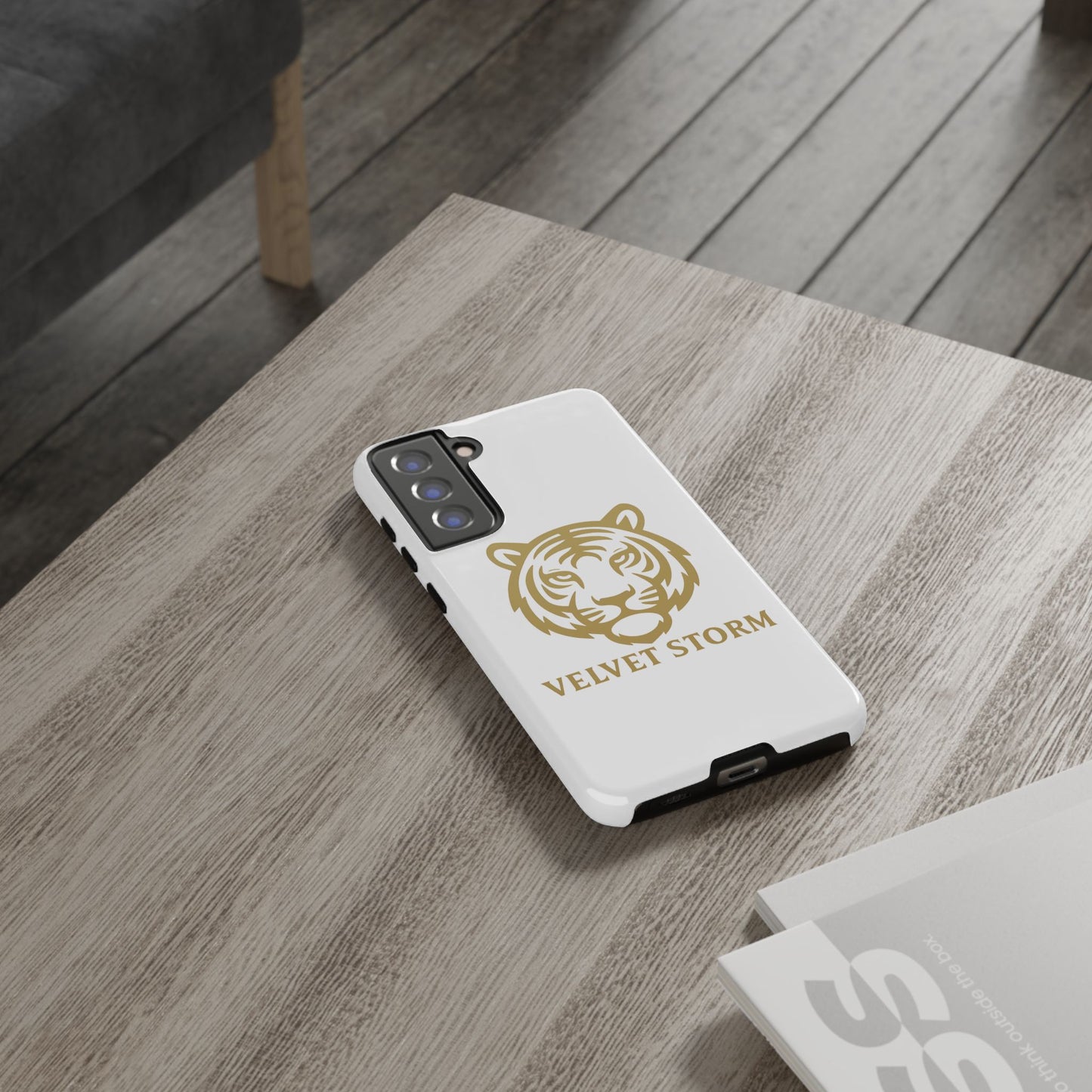 Stylish Phone Case for Tough Protection, Tiger Design, Velvet Storm, Gifts for Animal Lovers, Unique Phone Accessories