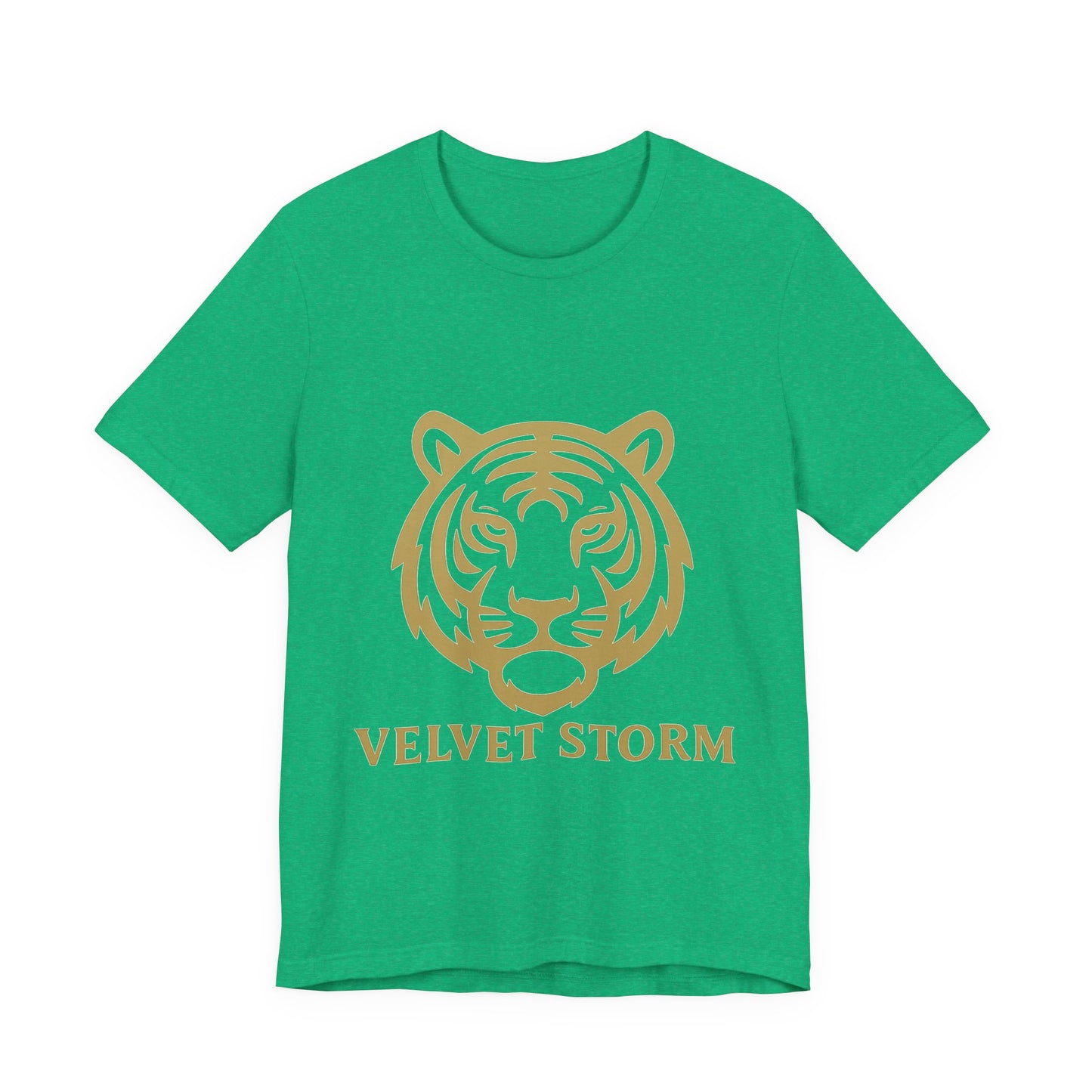 Stylish Tiger Print Tee, Unisex Jersey T-Shirt, Relaxed Fit Top, Gift for Wildlife Lovers, Casual Wear