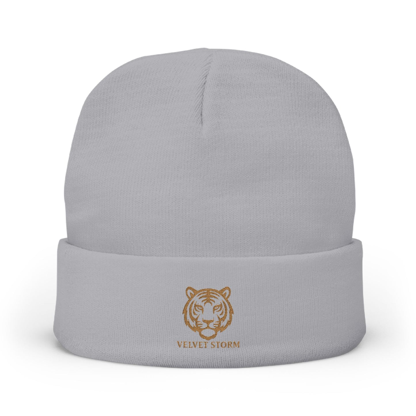 Embroidered Tiger Knit Beanie - Cozy Winter Hat, Gift for Animal Lovers, Stylish Beanie for Every Occasion, Winter Fashion
