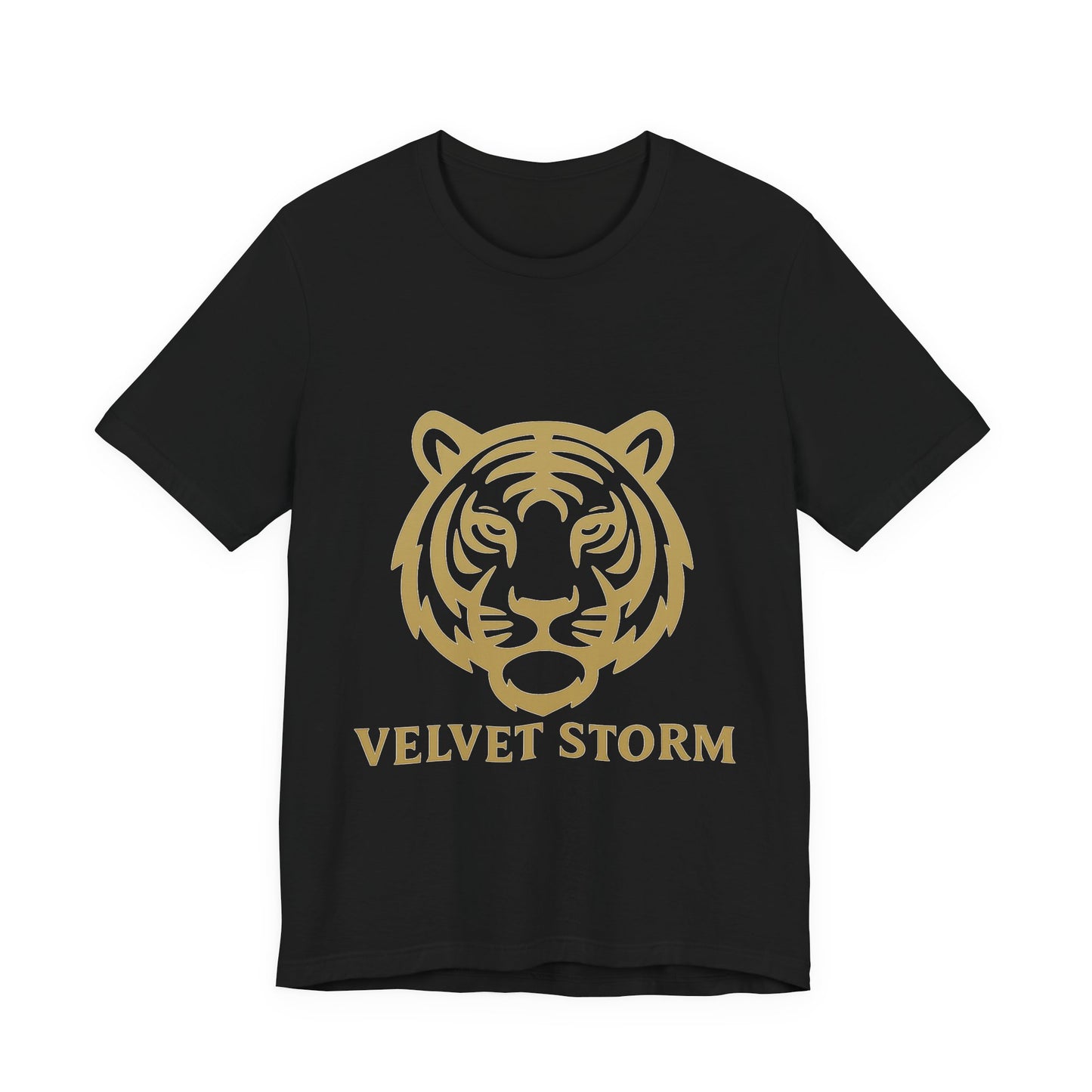 Stylish Tiger Print Tee, Unisex Jersey T-Shirt, Relaxed Fit Top, Gift for Wildlife Lovers, Casual Wear