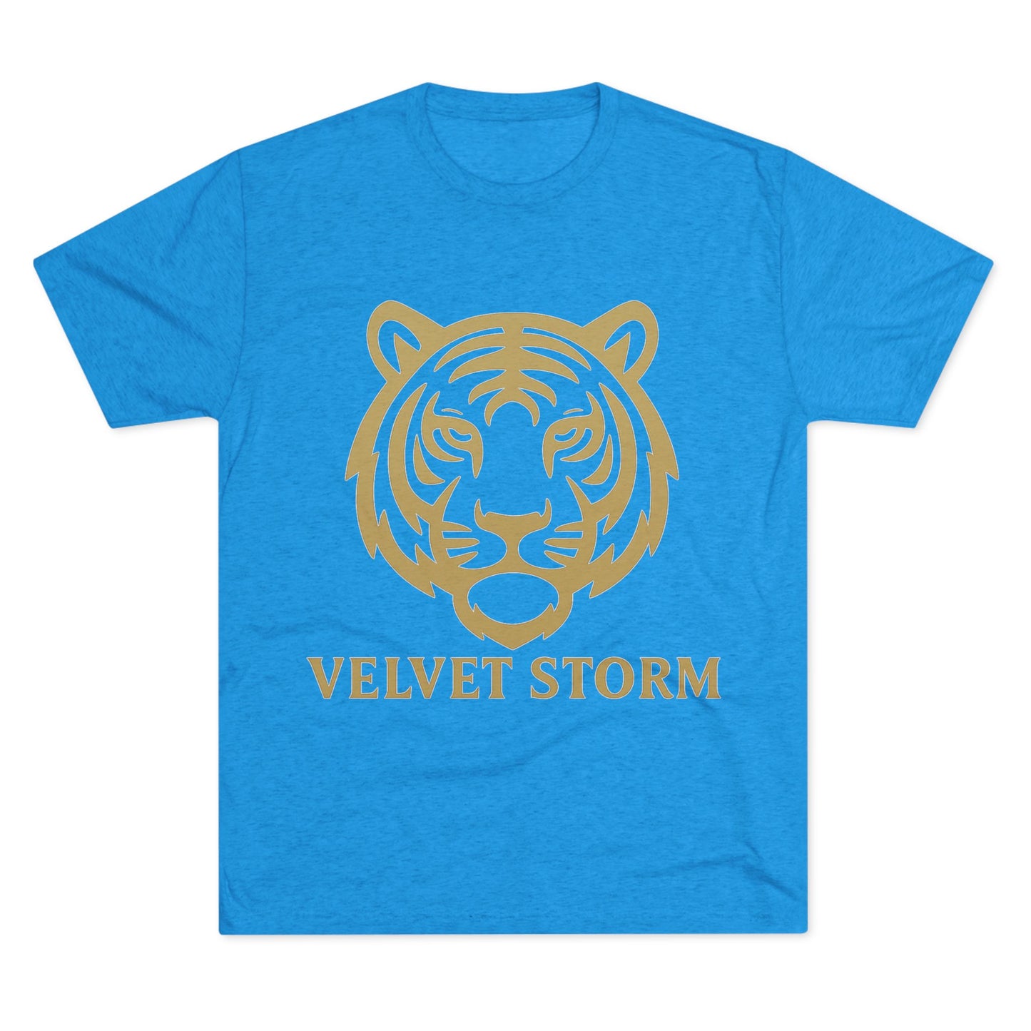 Stylish Tiger Graphic Tee, Unisex Tri-Blend Crew T-Shirt, Animal Lover Gift, Casual Wear, Trendy Apparel, Velvet Storm