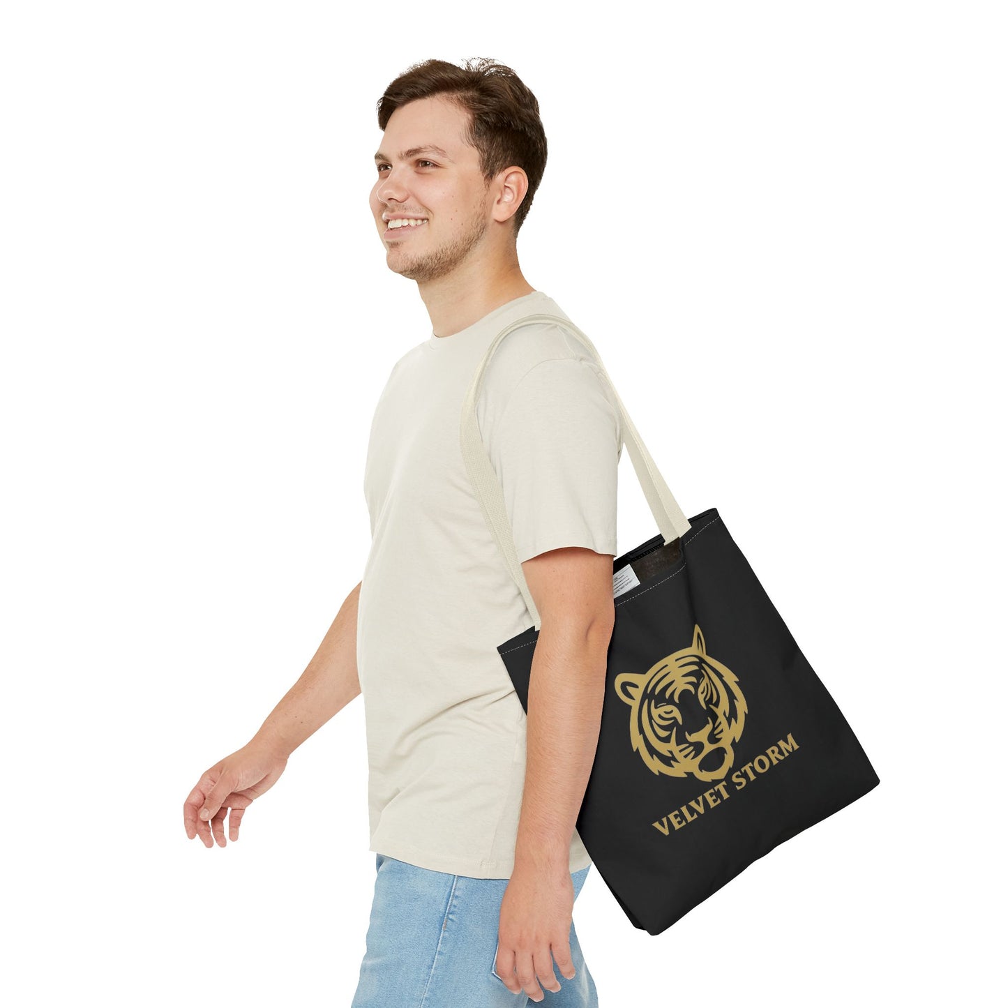 Bold Tiger Tote Bag | Velvet Storm Design, Reusable Shopping Bag, Fashion Accessories, Animal Lovers Gift, Wild Style Carryall