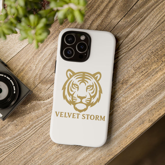 Stylish Phone Case for Tough Protection, Tiger Design, Velvet Storm, Gifts for Animal Lovers, Unique Phone Accessories