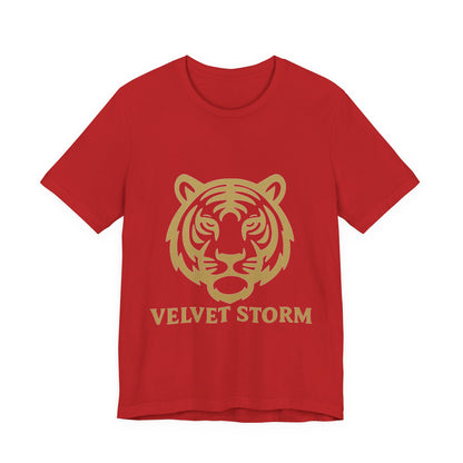 Stylish Tiger Print Tee, Unisex Jersey T-Shirt, Relaxed Fit Top, Gift for Wildlife Lovers, Casual Wear