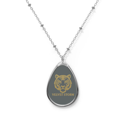Elegant Oval Necklace with Velvet Storm Tiger Design - Perfect Gift for Animal Lovers, Trendy Jewelry, Unique Necklaces, Statement [...]