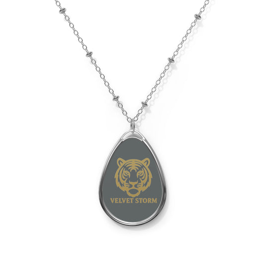 Elegant Oval Necklace with Velvet Storm Tiger Design - Perfect Gift for Animal Lovers, Trendy Jewelry, Unique Necklaces, Statement [...]