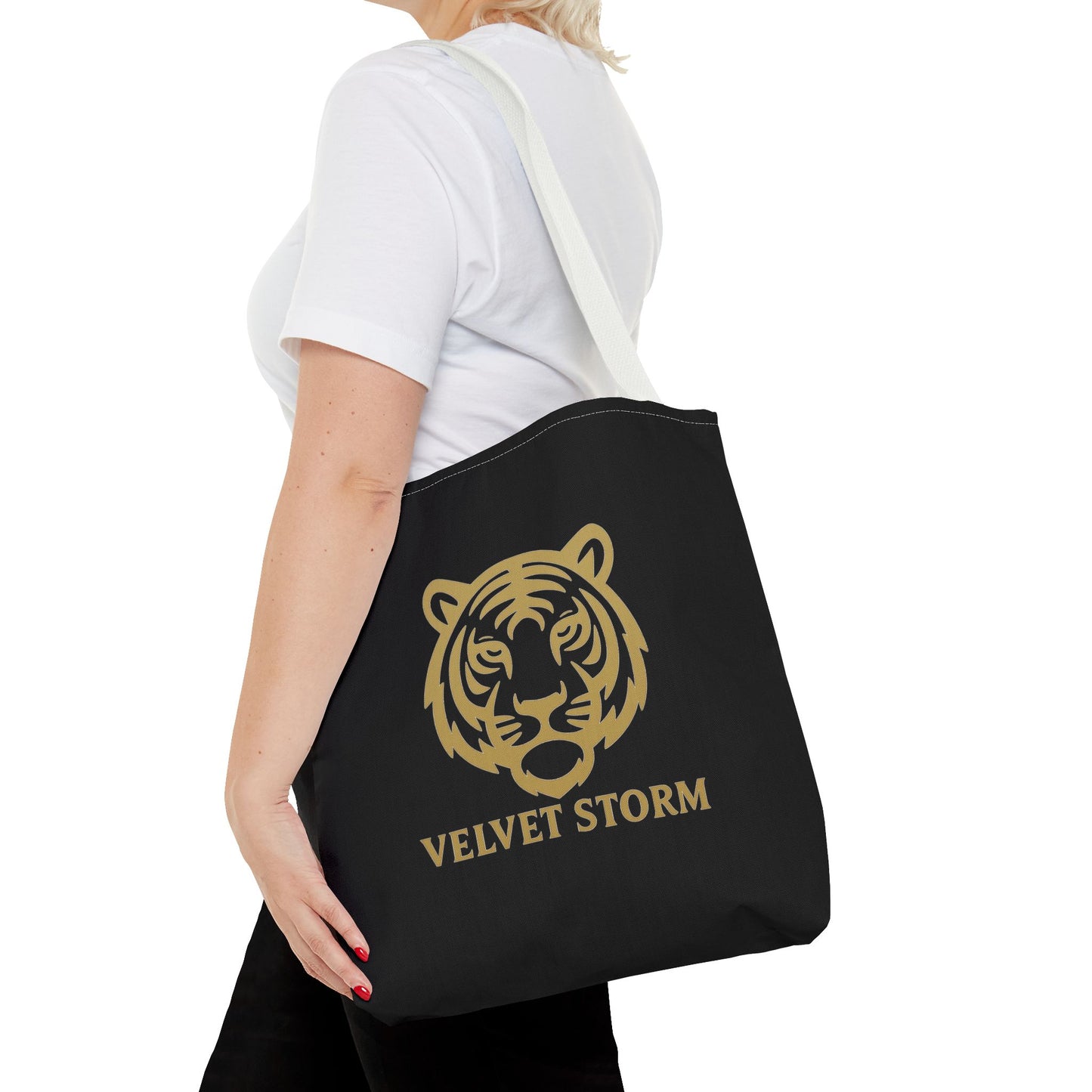 Bold Tiger Tote Bag | Velvet Storm Design, Reusable Shopping Bag, Fashion Accessories, Animal Lovers Gift, Wild Style Carryall