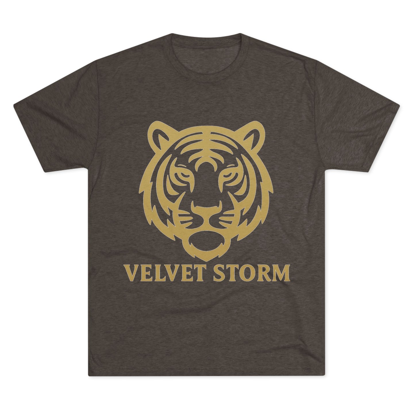 Stylish Tiger Graphic Tee, Unisex Tri-Blend Crew T-Shirt, Animal Lover Gift, Casual Wear, Trendy Apparel, Velvet Storm