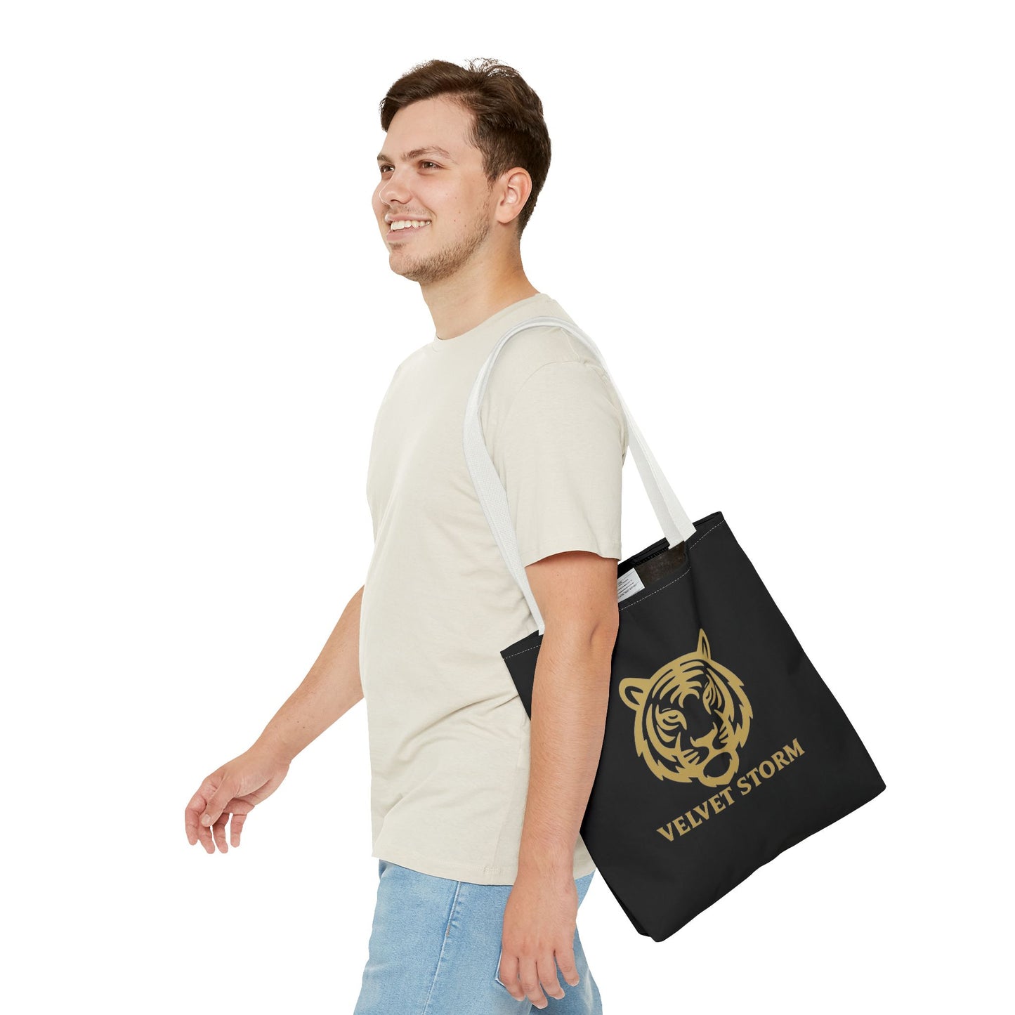 Bold Tiger Tote Bag | Velvet Storm Design, Reusable Shopping Bag, Fashion Accessories, Animal Lovers Gift, Wild Style Carryall