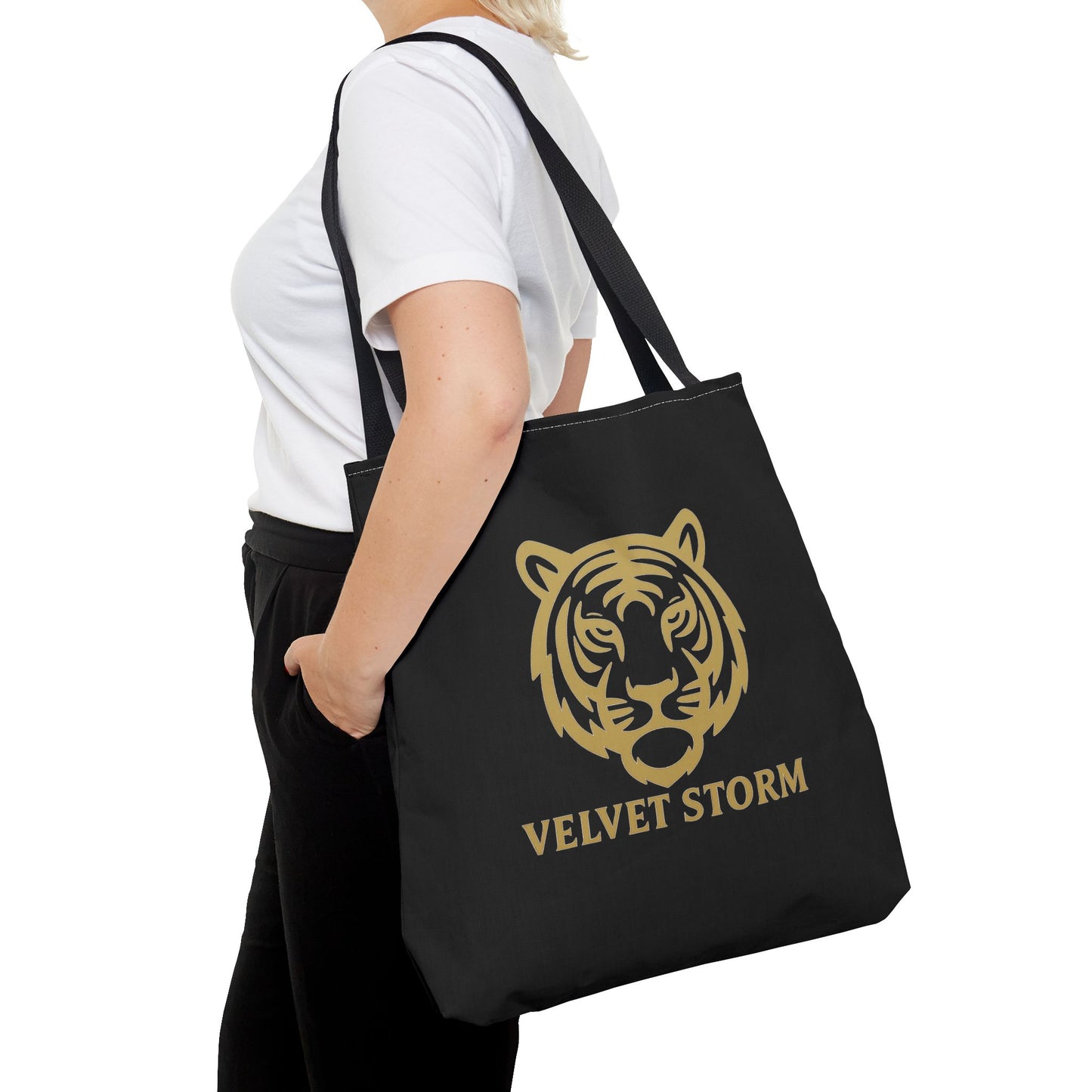Bold Tiger Tote Bag | Velvet Storm Design, Reusable Shopping Bag, Fashion Accessories, Animal Lovers Gift, Wild Style Carryall