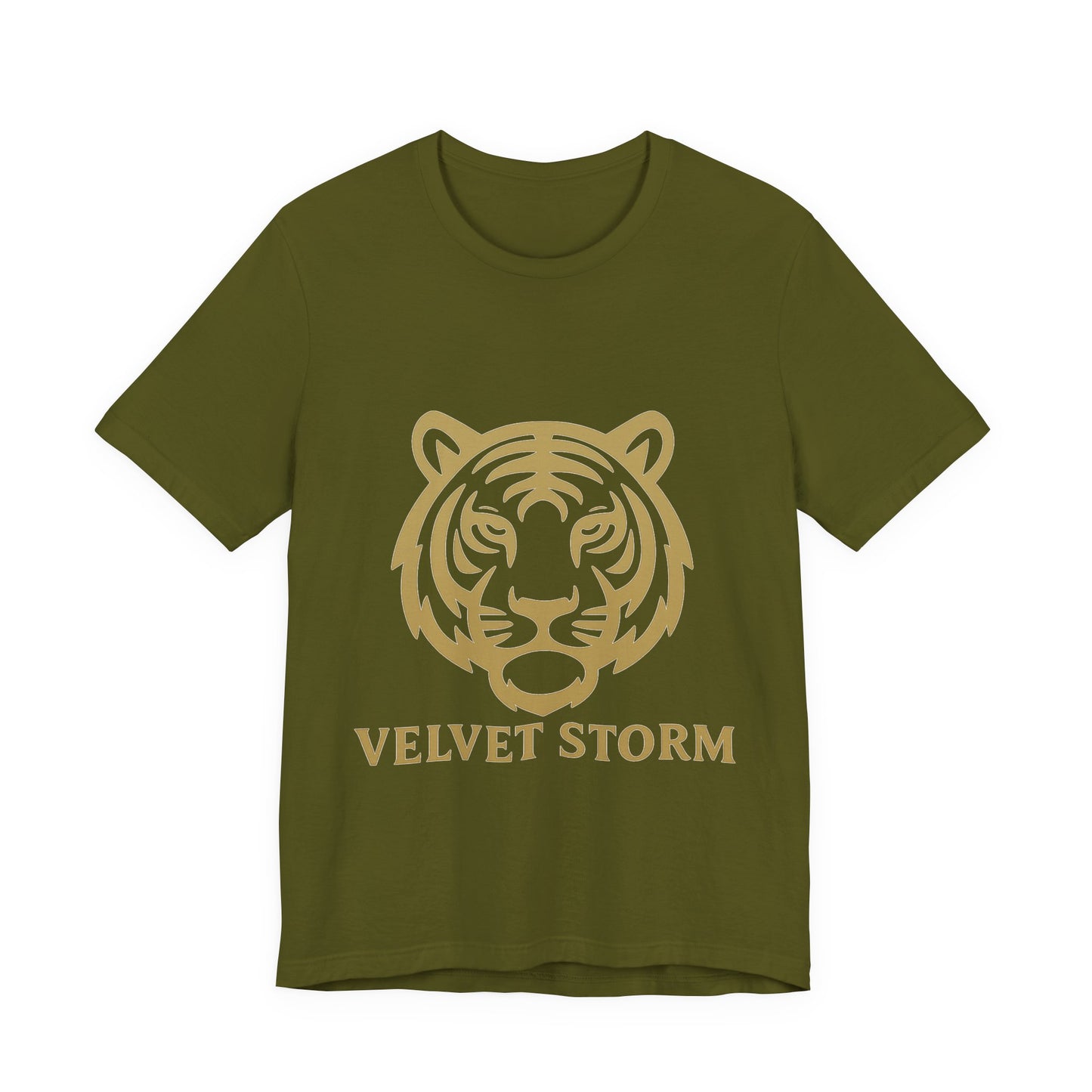 Stylish Tiger Print Tee, Unisex Jersey T-Shirt, Relaxed Fit Top, Gift for Wildlife Lovers, Casual Wear
