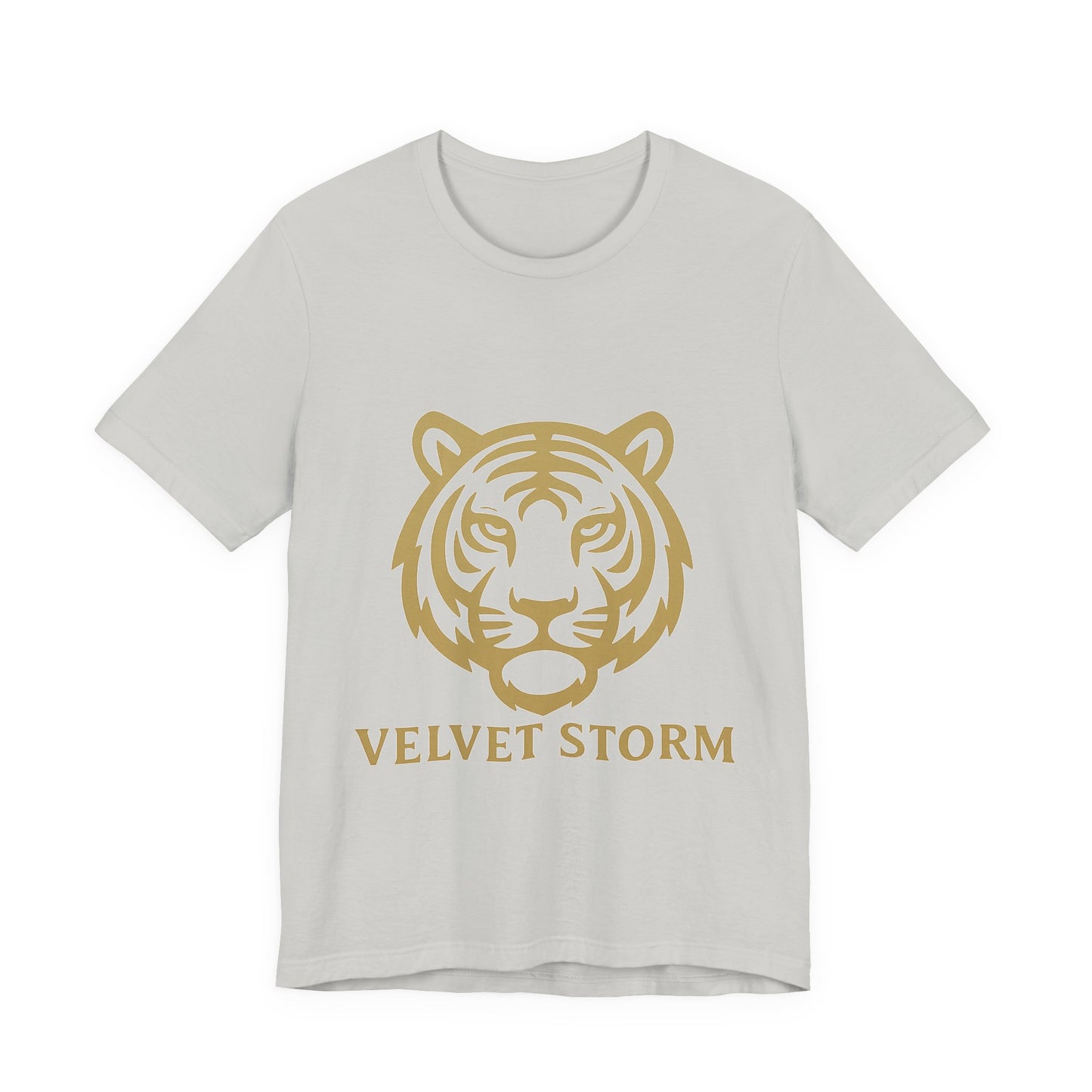 Stylish Tiger Print Tee, Unisex Jersey T-Shirt, Relaxed Fit Top, Gift for Wildlife Lovers, Casual Wear