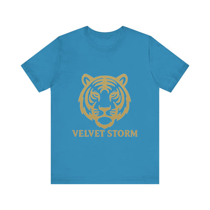 Stylish Tiger Print Tee, Unisex Jersey T-Shirt, Relaxed Fit Top, Gift for Wildlife Lovers, Casual Wear
