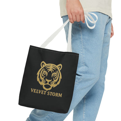 Bold Tiger Tote Bag | Velvet Storm Design, Reusable Shopping Bag, Fashion Accessories, Animal Lovers Gift, Wild Style Carryall