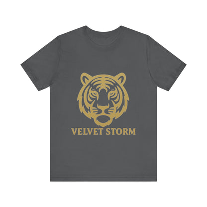 Stylish Tiger Print Tee, Unisex Jersey T-Shirt, Relaxed Fit Top, Gift for Wildlife Lovers, Casual Wear
