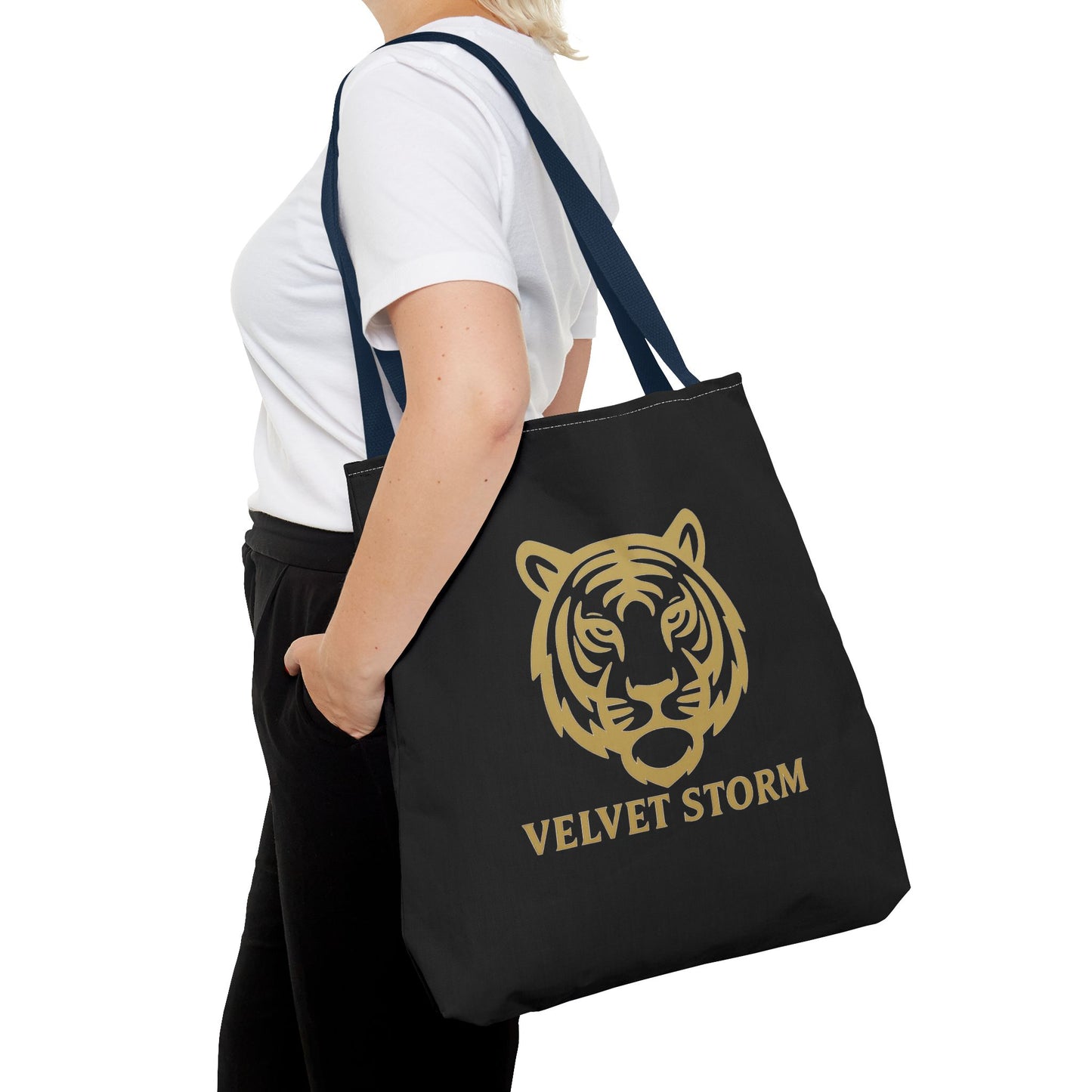 Bold Tiger Tote Bag | Velvet Storm Design, Reusable Shopping Bag, Fashion Accessories, Animal Lovers Gift, Wild Style Carryall