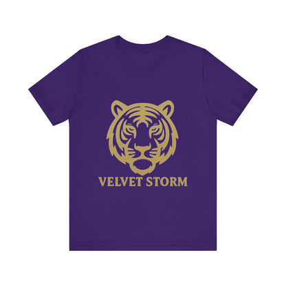 Stylish Tiger Print Tee, Unisex Jersey T-Shirt, Relaxed Fit Top, Gift for Wildlife Lovers, Casual Wear