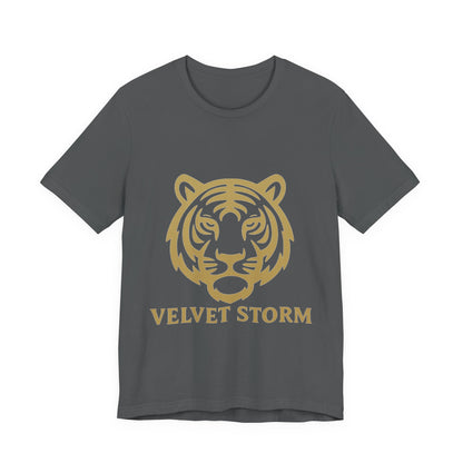 Stylish Tiger Print Tee, Unisex Jersey T-Shirt, Relaxed Fit Top, Gift for Wildlife Lovers, Casual Wear