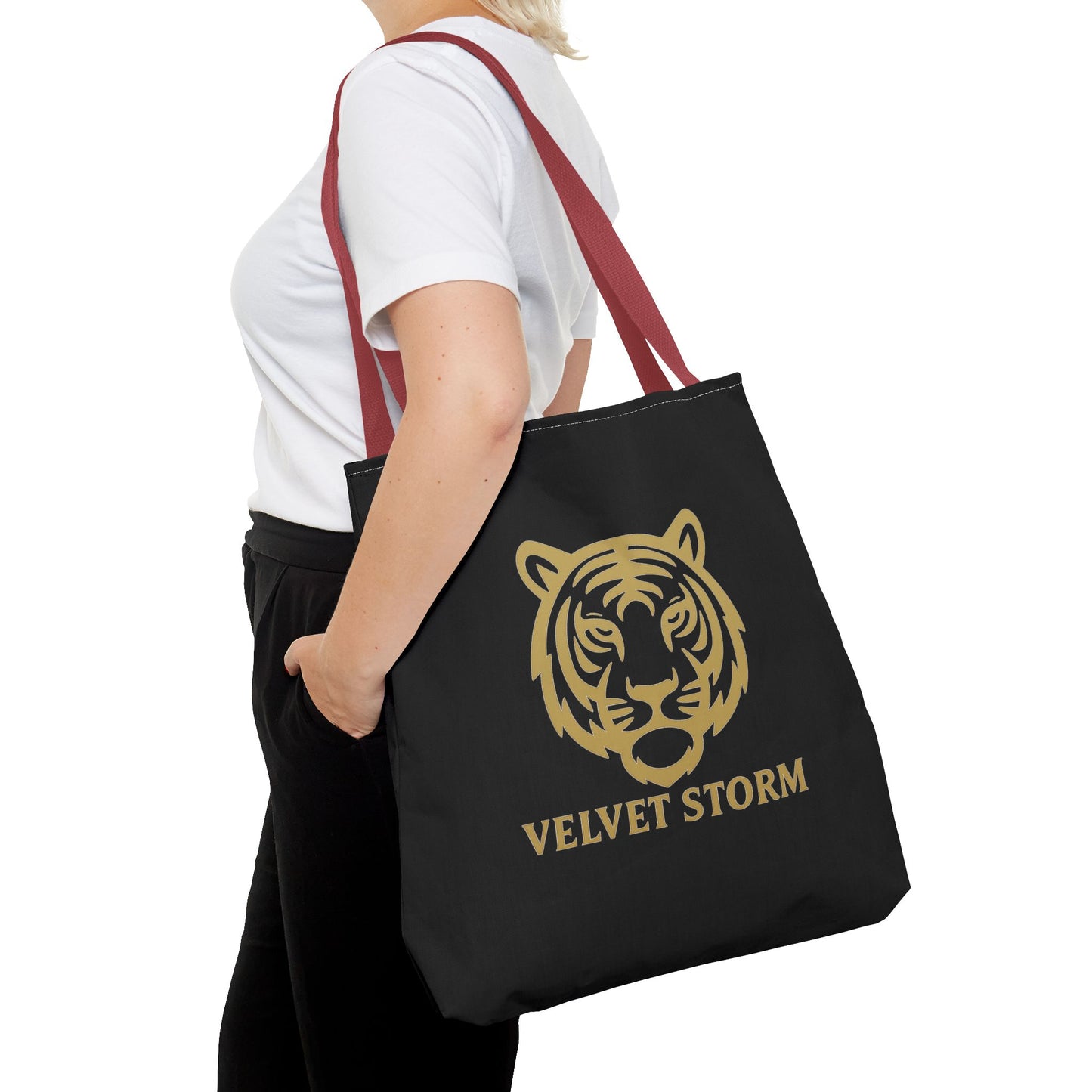 Bold Tiger Tote Bag | Velvet Storm Design, Reusable Shopping Bag, Fashion Accessories, Animal Lovers Gift, Wild Style Carryall