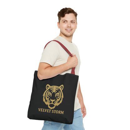 Bold Tiger Tote Bag | Velvet Storm Design, Reusable Shopping Bag, Fashion Accessories, Animal Lovers Gift, Wild Style Carryall