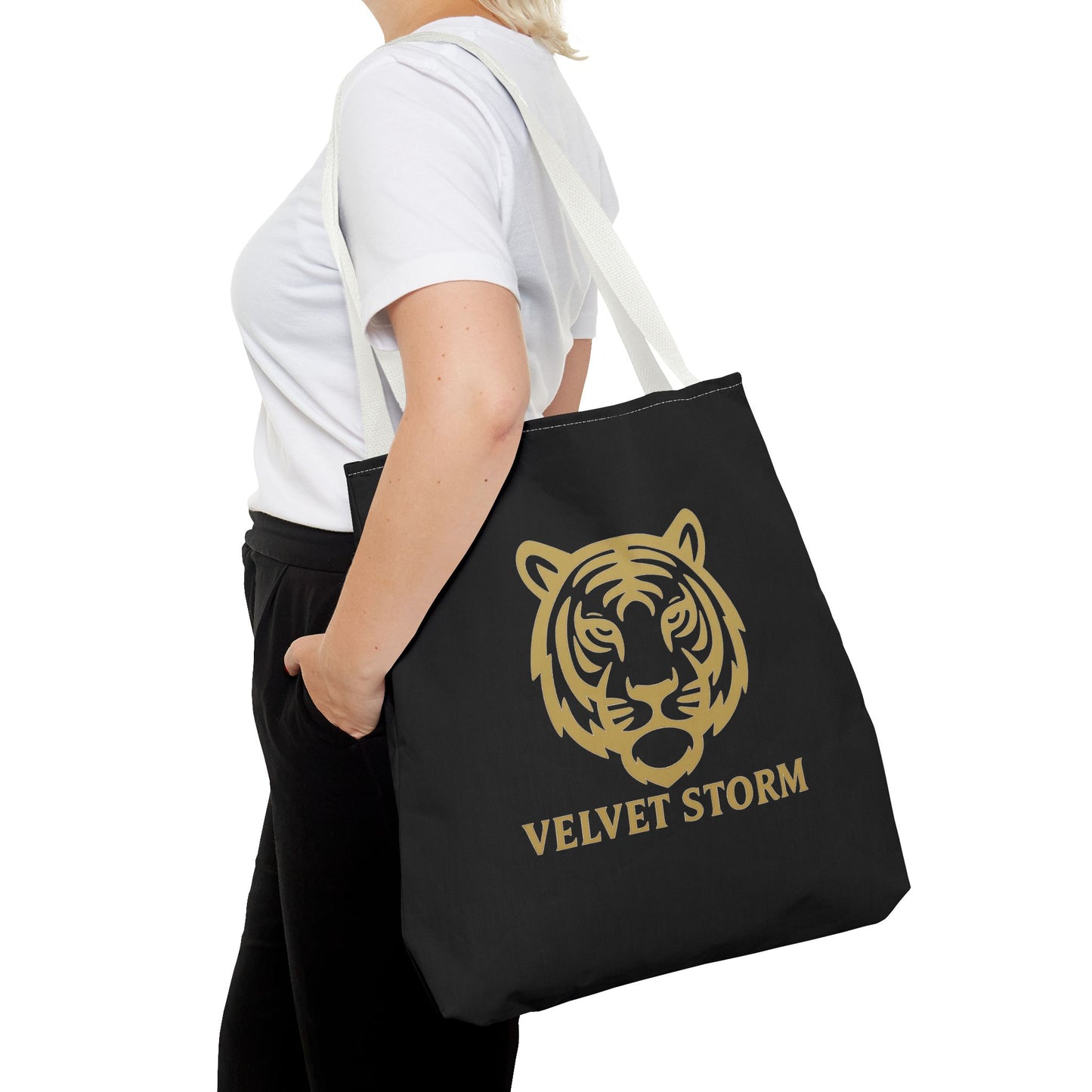 Bold Tiger Tote Bag | Velvet Storm Design, Reusable Shopping Bag, Fashion Accessories, Animal Lovers Gift, Wild Style Carryall