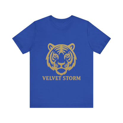 Stylish Tiger Print Tee, Unisex Jersey T-Shirt, Relaxed Fit Top, Gift for Wildlife Lovers, Casual Wear