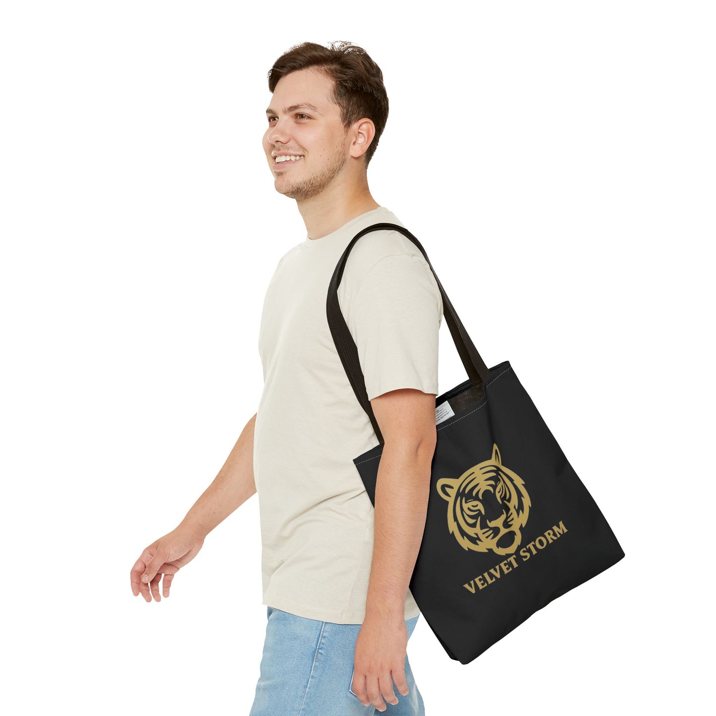 Bold Tiger Tote Bag | Velvet Storm Design, Reusable Shopping Bag, Fashion Accessories, Animal Lovers Gift, Wild Style Carryall