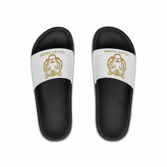 Men's Slide Sandals with Tiger Design, Comfortable Summer Footwear, Perfect for Beach, Casual Wear, Gifts for Him