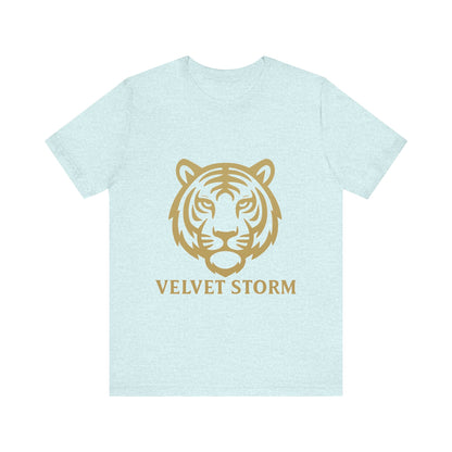 Stylish Tiger Print Tee, Unisex Jersey T-Shirt, Relaxed Fit Top, Gift for Wildlife Lovers, Casual Wear